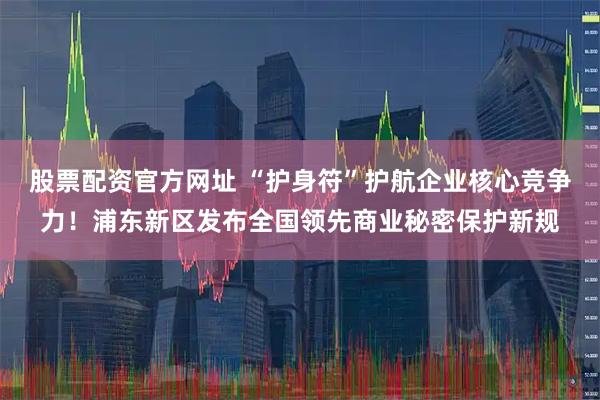 股票配资官方网址 “护身符”护航企业核心竞争力！浦东新区发布全国领先商业秘密保护新规